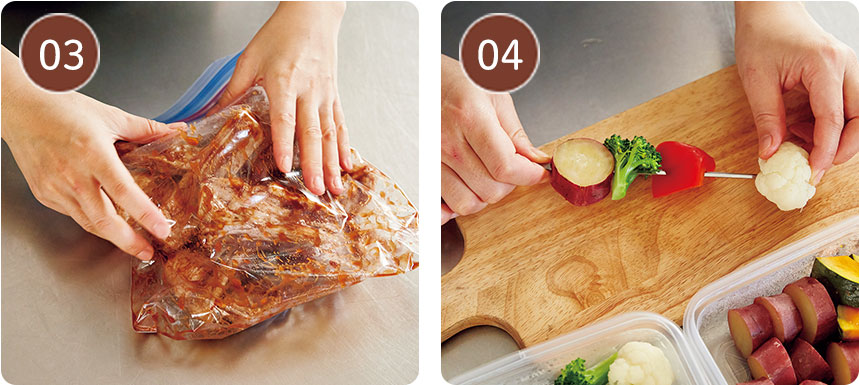 下ゆで＋タレ漬けで味染みUP、焼き時間も短縮 バーベキュースペアリブ