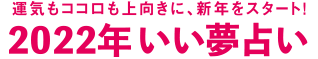 運気もココロも上向きに、新年をスタート！ 2022年　いい夢占い