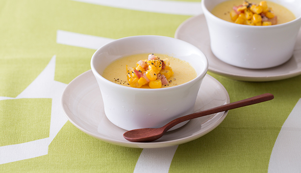 とうもろこしのパンナコッタ