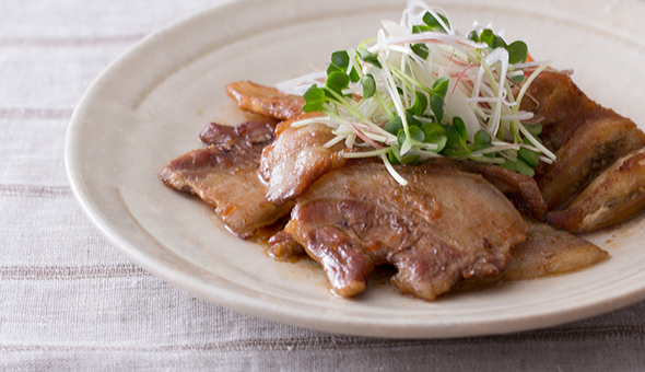 豚バラ肉とナスのかば焼き