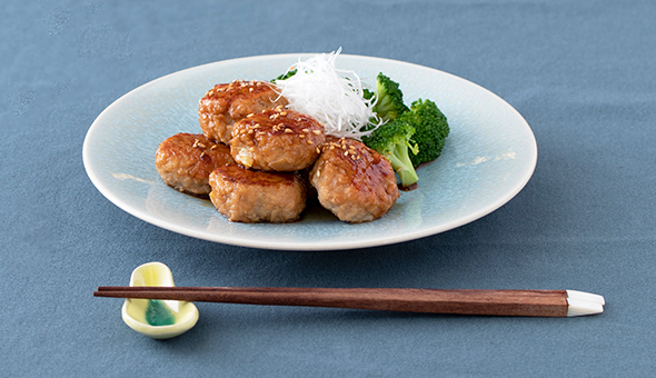 れんこん団子の照り焼き