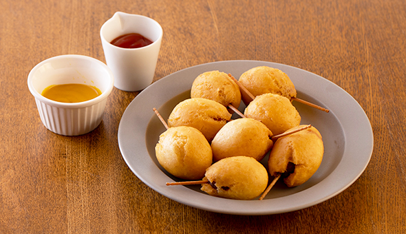 手作りアメリカンドッグ