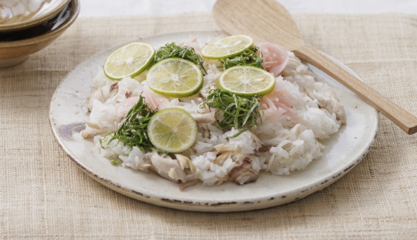 鯖と新生姜の混ぜ寿司