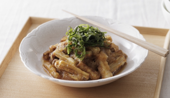 揚げごぼうのおろし浸し