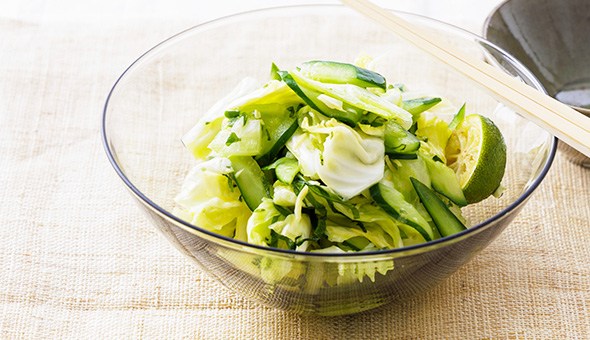 春野菜の塩もみサラダ