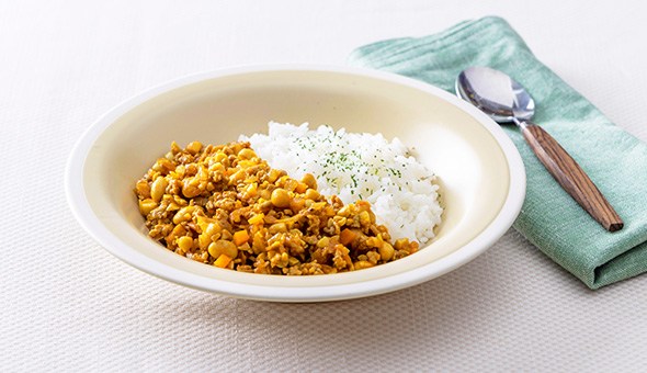 大豆のドライカレー