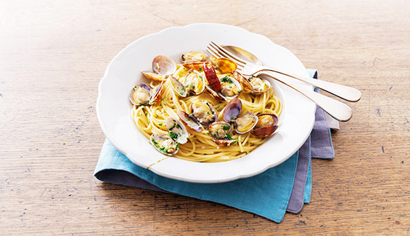 あさりのオイルパスタ