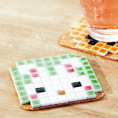 モザイクタイルで楽しく手作り！ コースター