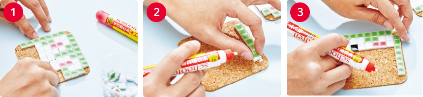 モザイクタイルで楽しく手作り！ コースター 手順