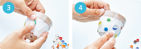 モザイクタイルで楽しく手作り！ 植木鉢 手順