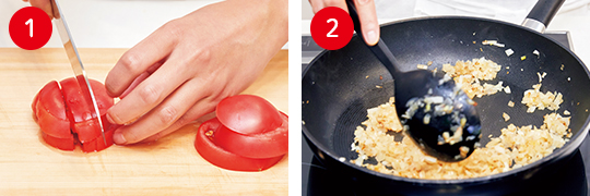 煮込まずにコク＆うま♡フライパンで作る『スパイスカレー』 手順