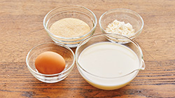 お庭やベランダで 春ピクニック! レンチンカスタード材料