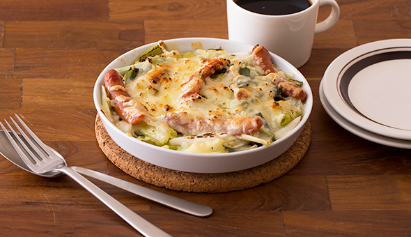 長ネギのチーズ焼き