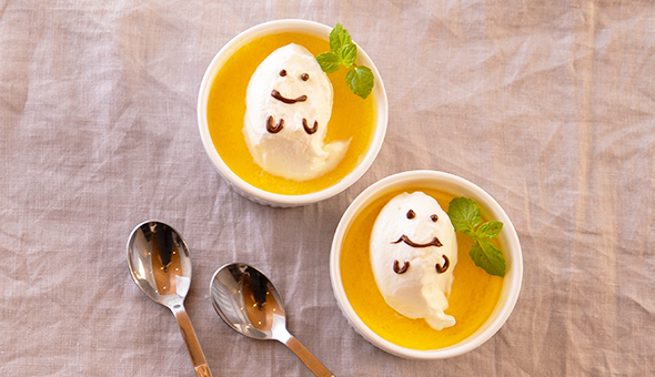 かぼちゃのおばけプリン