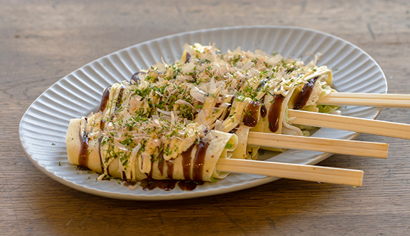 箸巻きお好み焼き