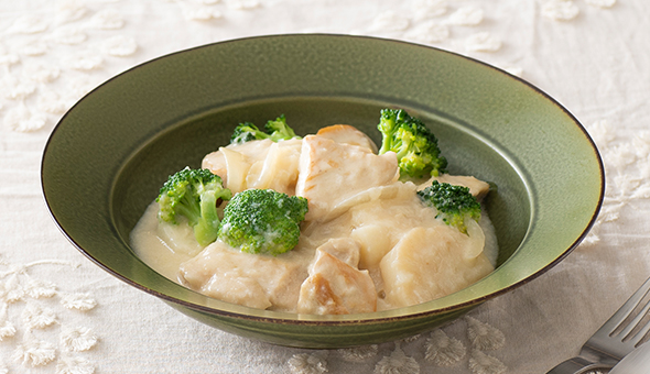 鶏むね肉と長芋のクリーム煮