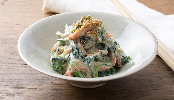 自家製だし醤油の白和え