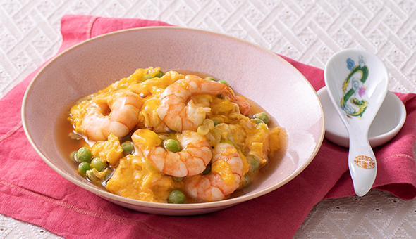 えび玉のあんかけ