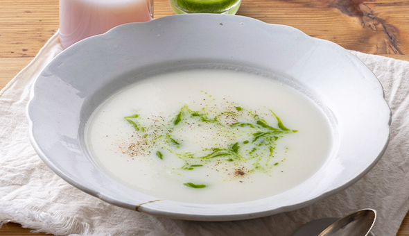 新玉ねぎのポタージュ