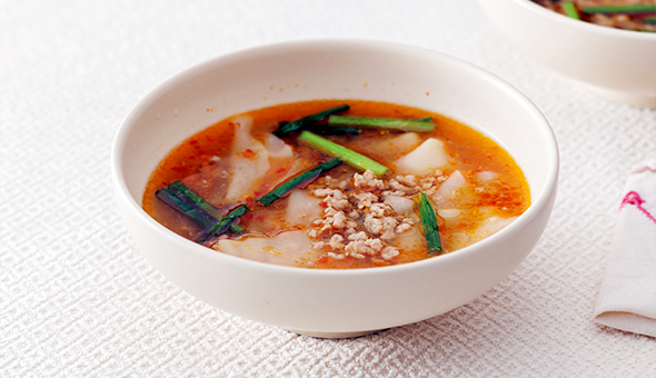 ワンタン坦々スープ