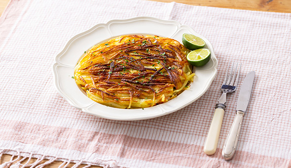 鮭とじゃがいものガレット