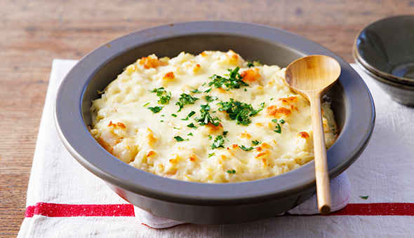 カリフラワーと海老のドリア